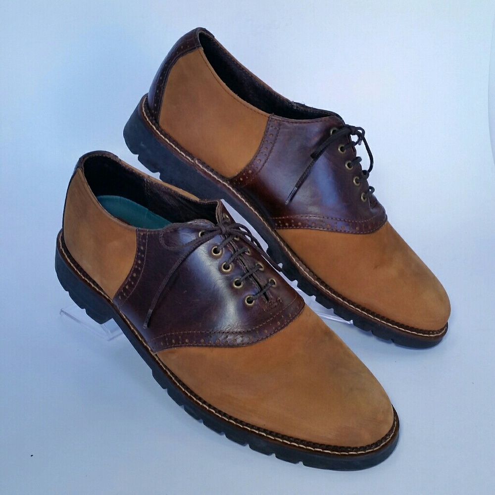 H.S. Trask Brown Saddle Oxford